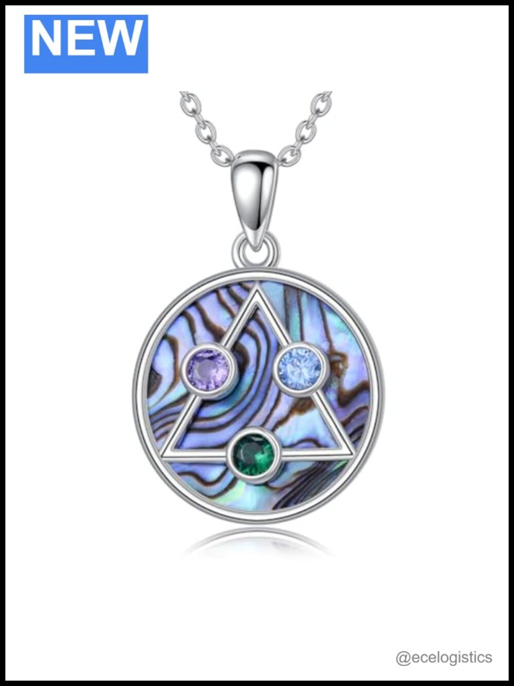 Sterling Silver Sobriety AA Pendant Necklace